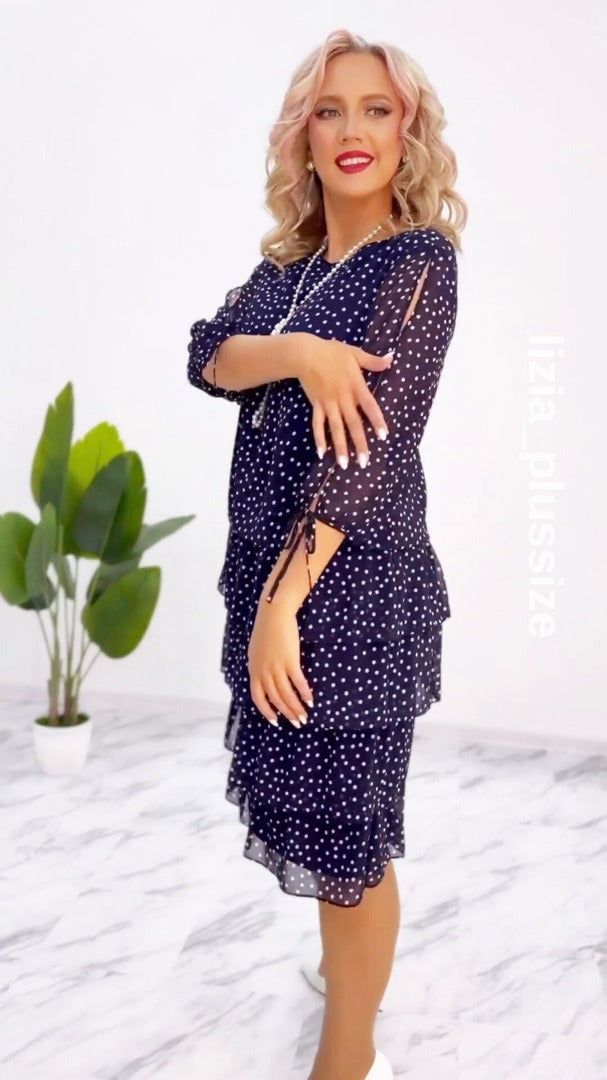 Julia® | Vestido de Lunares Escalonado