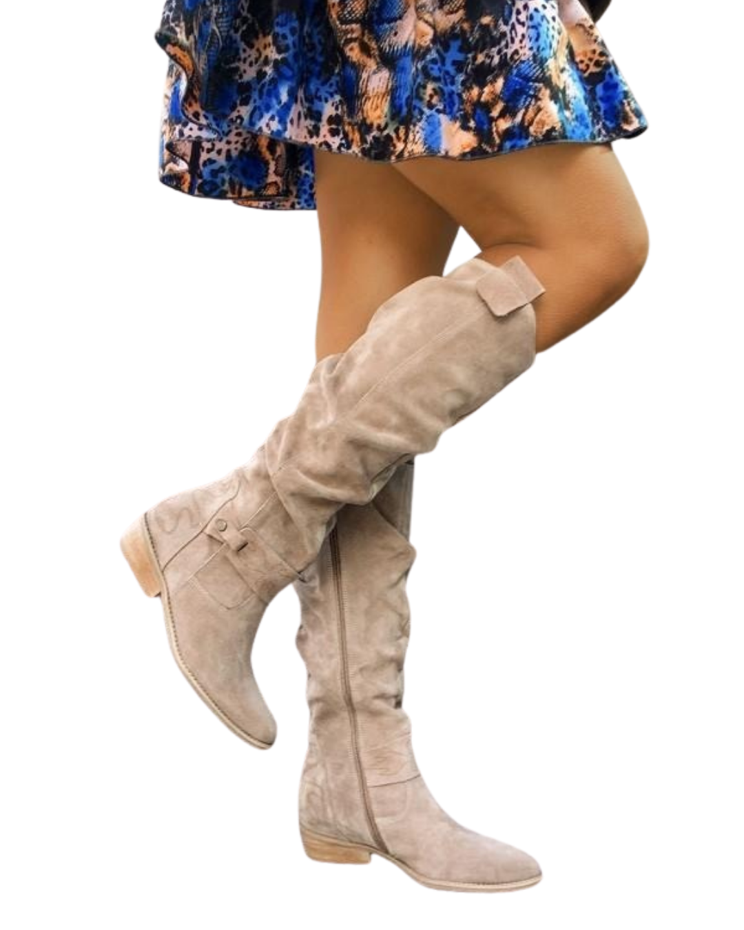 Lina – Botas altas de ante artesanales