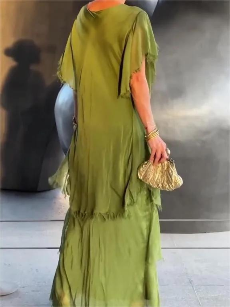 Mercedes® | Vestido largo + Pendientes de Regalo