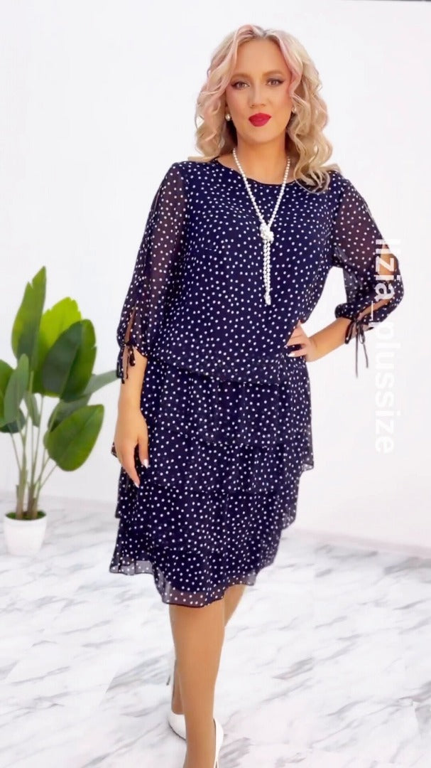 Julia® | Vestido de Lunares Escalonado