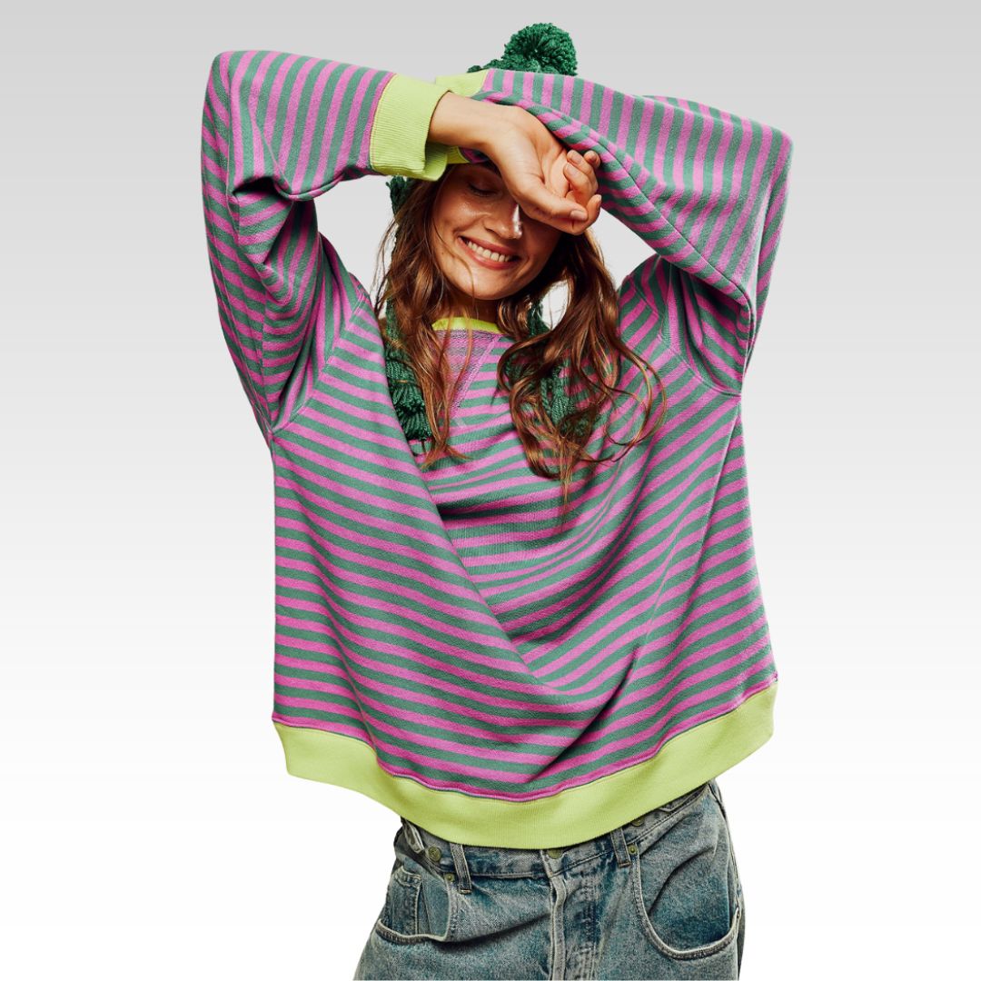 Mana | Suéter Oversized Rayado