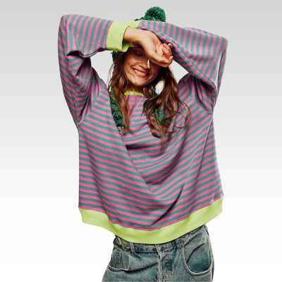 Mana | Suéter Oversized Rayado