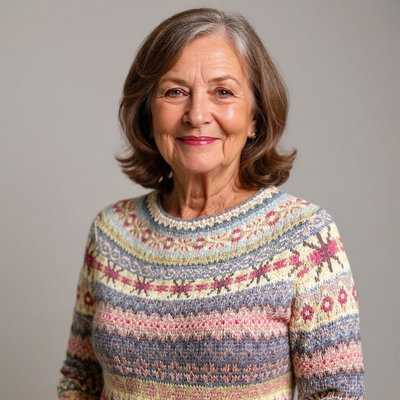 Zoey | Handgemachter Vintage-Pullover