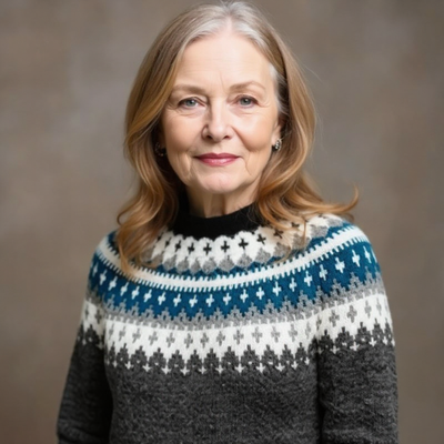 Althea | Handgemachter Vintage-Pullover