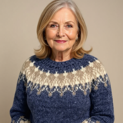 Samantha | Handgemachter Vintage-Pullover