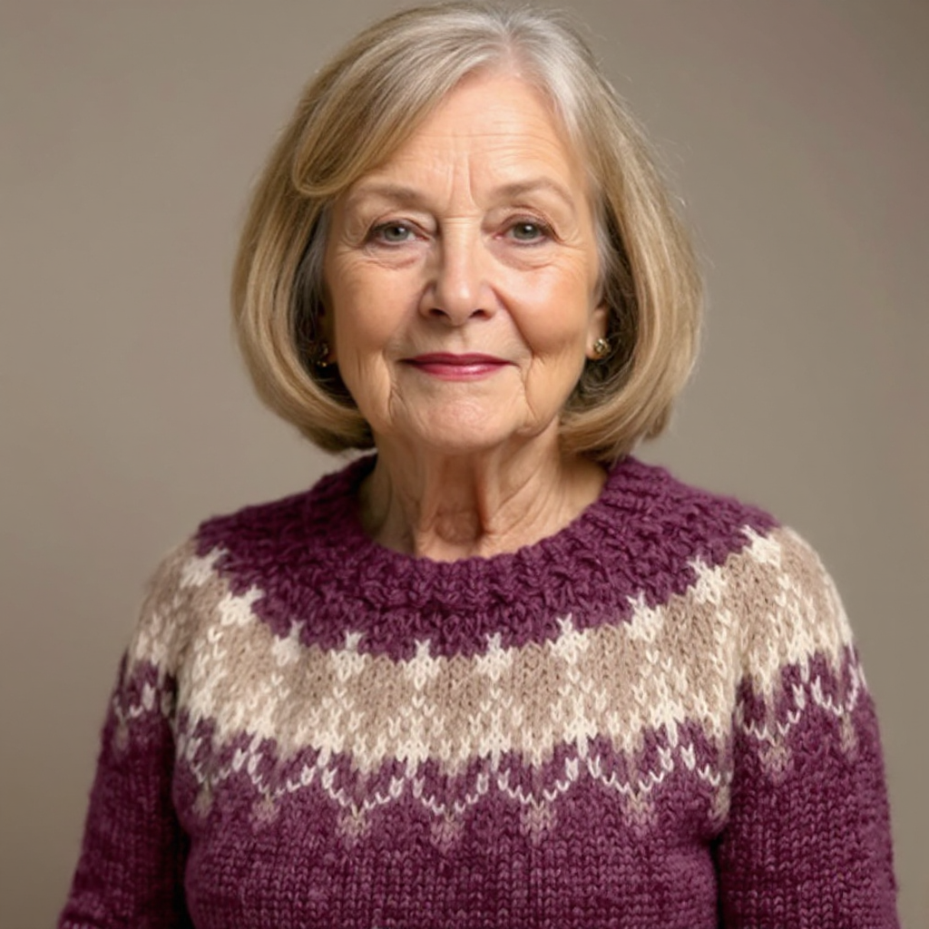 Samantha | Handgemachter Vintage-Pullover