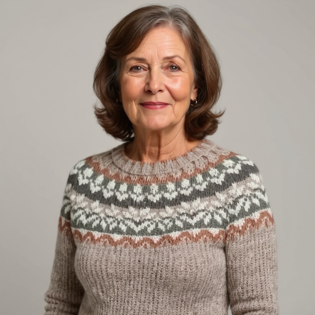 Olivia | Handgemachter Vintage-Pullover