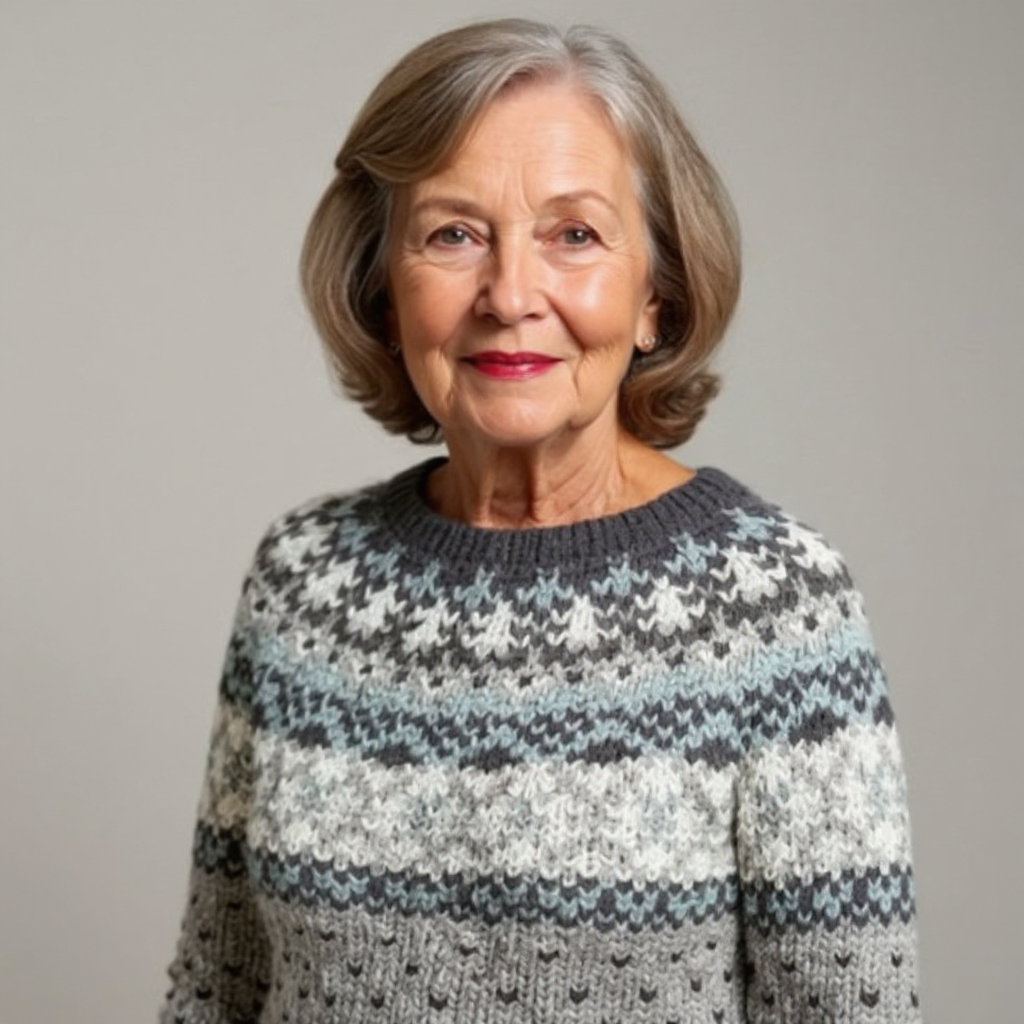 Amelia | Handgemachter Vintage-Pullover