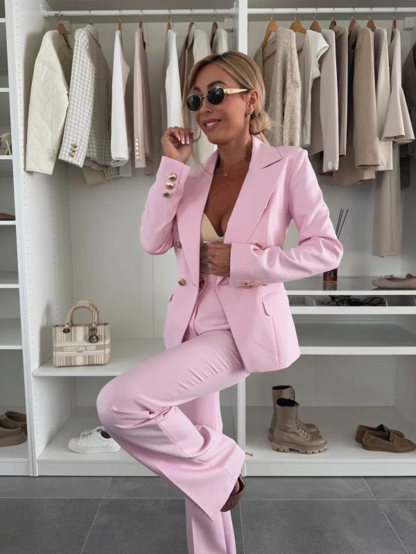 VANESA - CONJUNTO DE BLAZER Y PANTALÓN