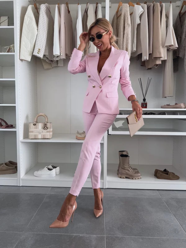 VANESA - CONJUNTO DE BLAZER Y PANTALÓN