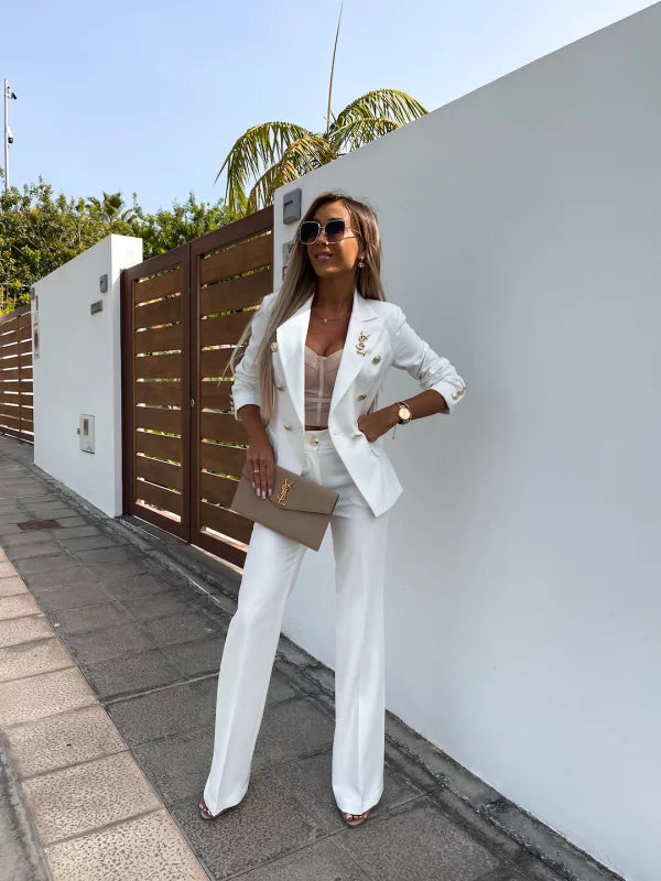 VANESA - CONJUNTO DE BLAZER Y PANTALÓN