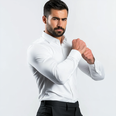 Camisa Elástica Ultra-Tech® - Sin arrugas, sin mal olor (1+1 GRATIS)